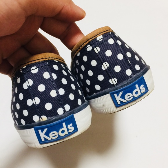 Keds | polka dot sneakers | blue/white | size 7.5 - Picture 5 of 5